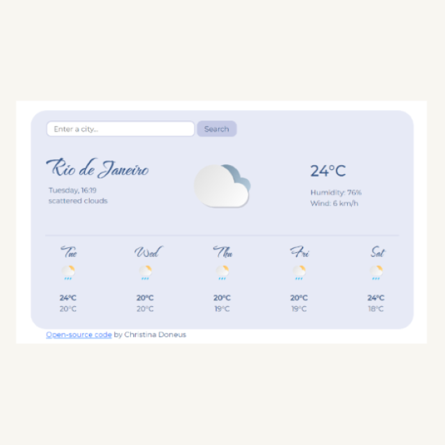 Weather App Preview